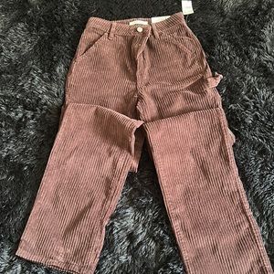 Brown corduroy cargo pants